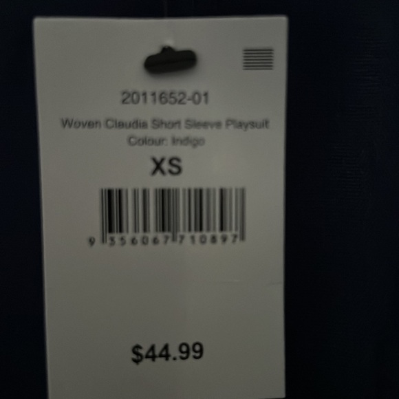 Woven short sleeve romper : size XS : color - indigo : from Cotton On : NWT - Picture 4 of 4